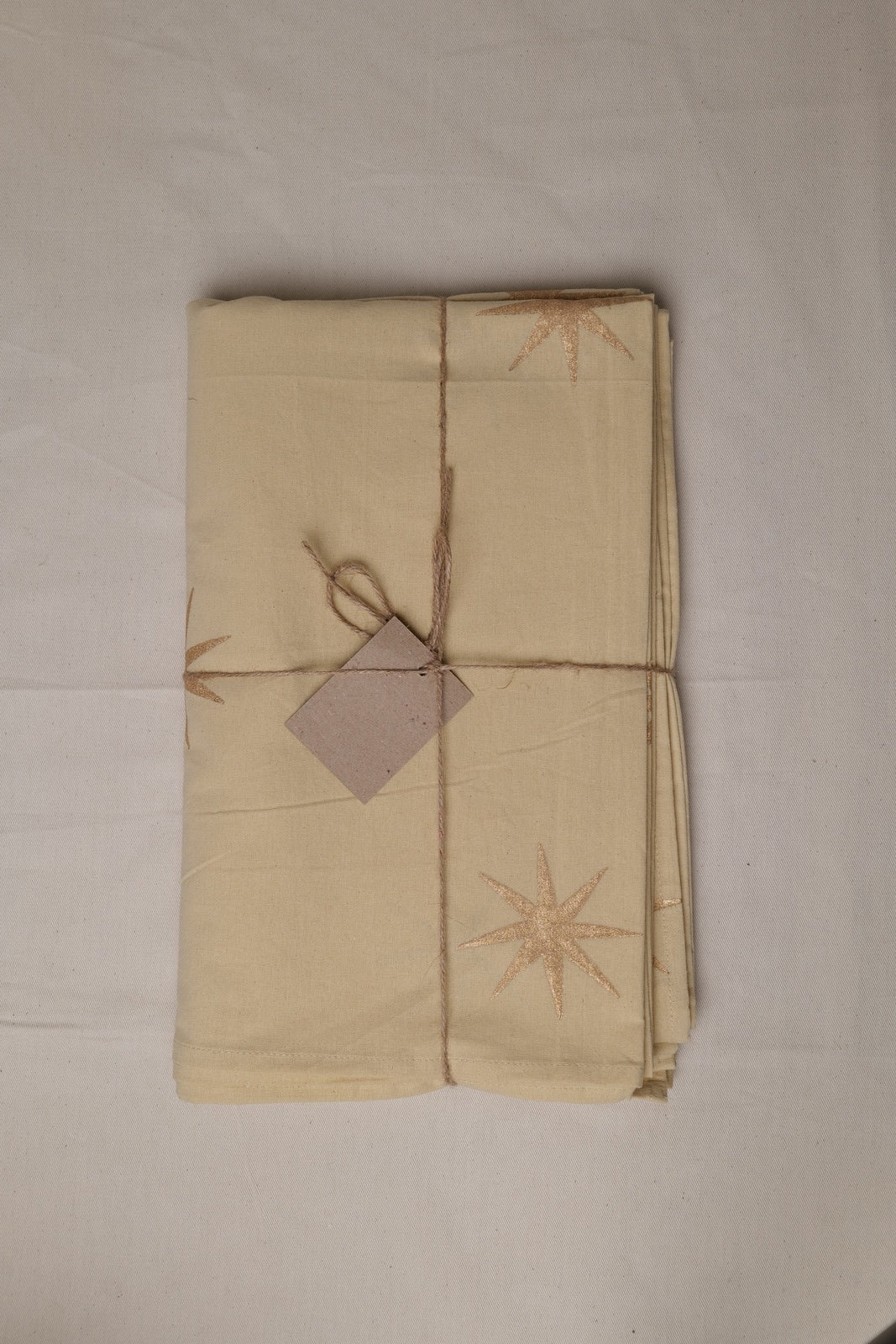 Beige Star Tablecloth