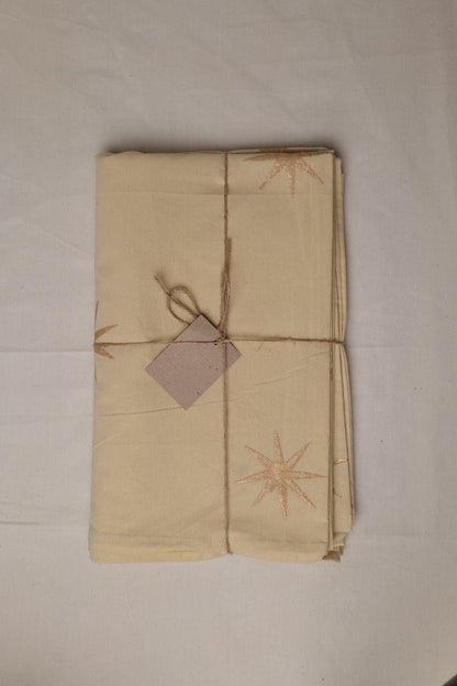 Beige Star Tablecloth