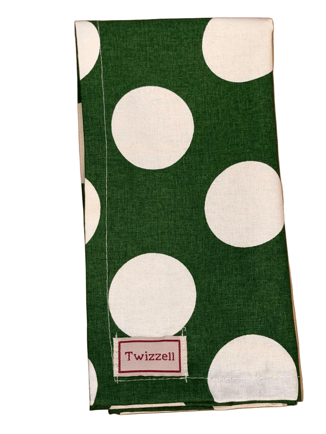 Green &amp; White Spot Napkin x 4