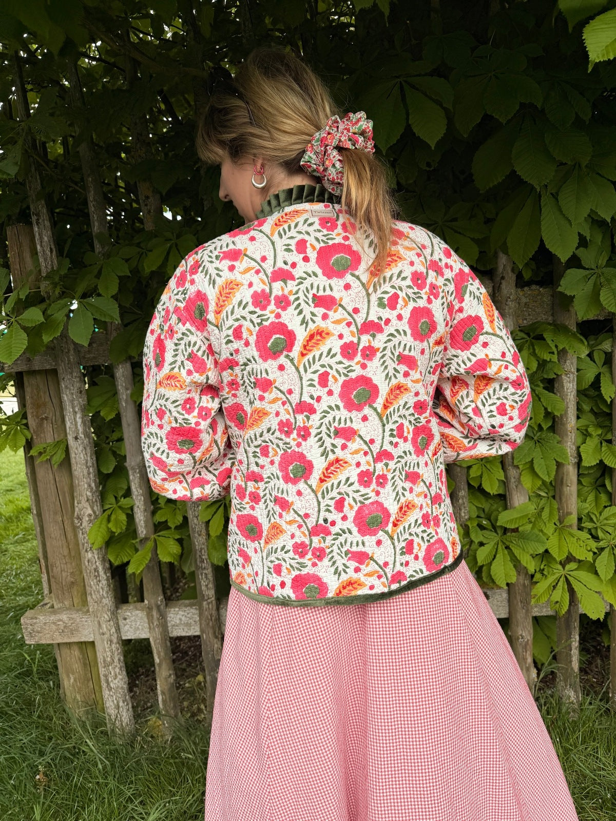 Liv Reversible Jacket - Poppy and Peach Reverse