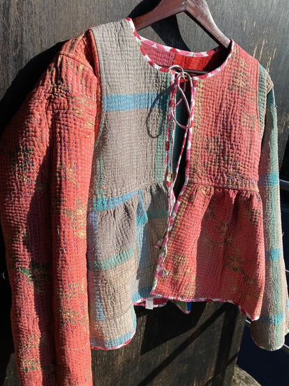Reversible Cropped Kantha Jacket4