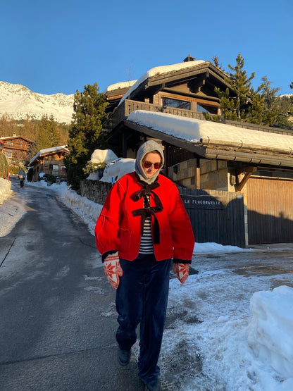 Reversible Jacket - Red/Black Velvet