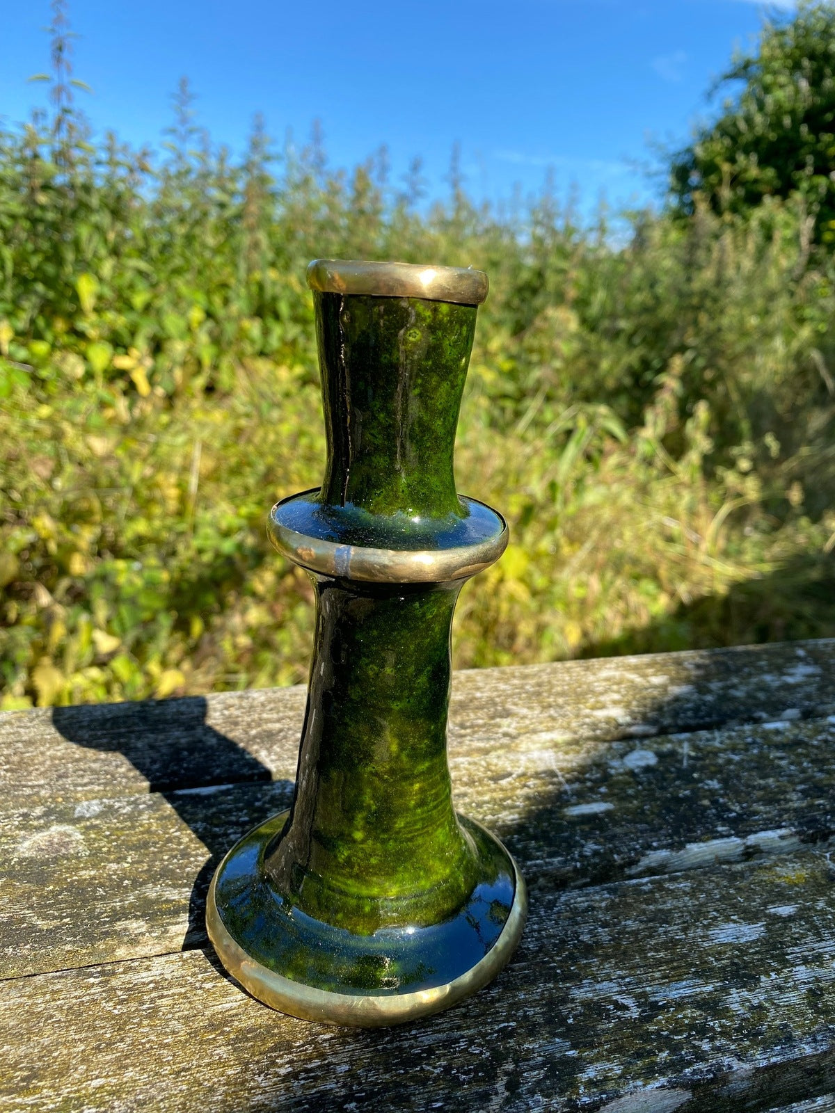 Moroccan Candle Stick Holders - Green