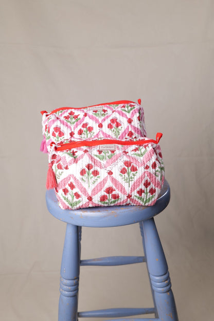 Quilted Wash Bag - Bright