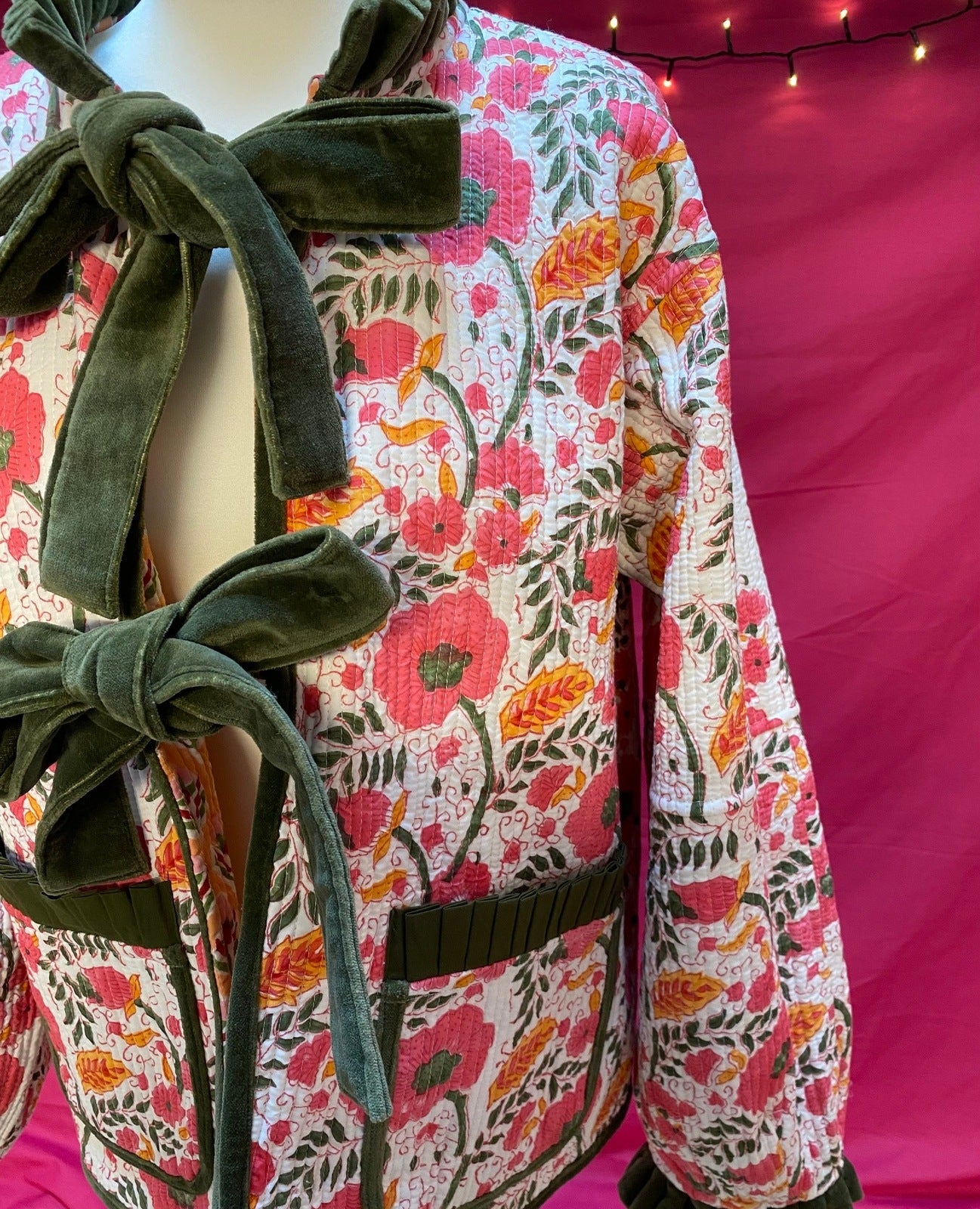 Liv Reversible Jacket - Poppy and Peach Reverse