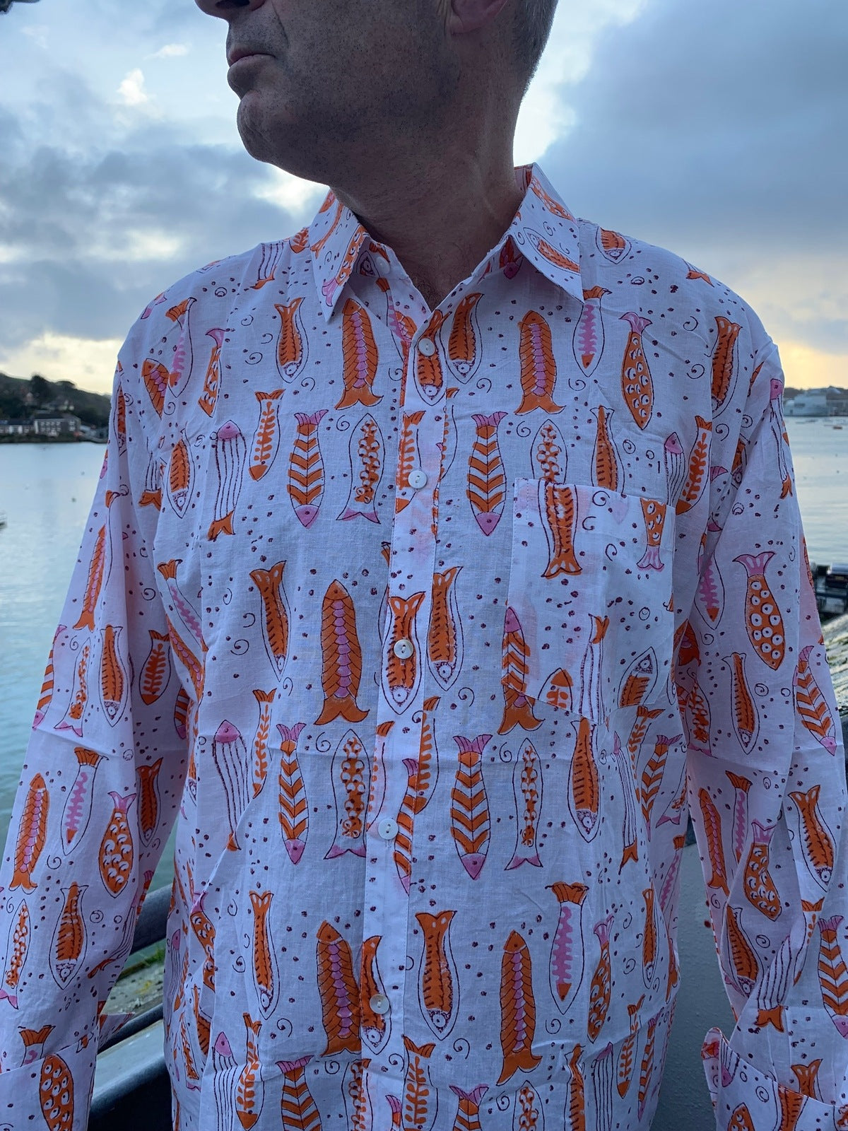 Pink Fish Spritz Shirt