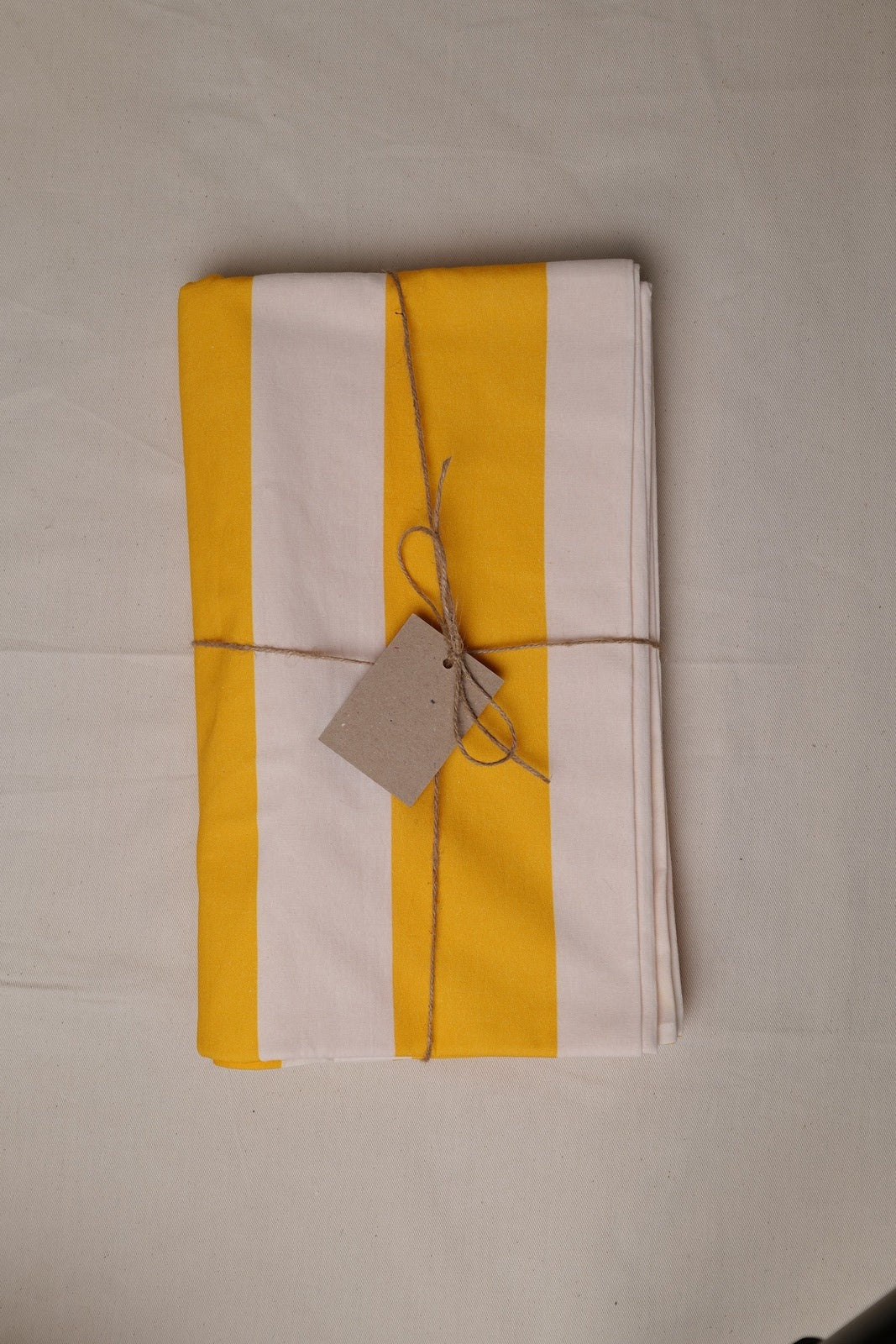 Yellow Stripe Tablecloth