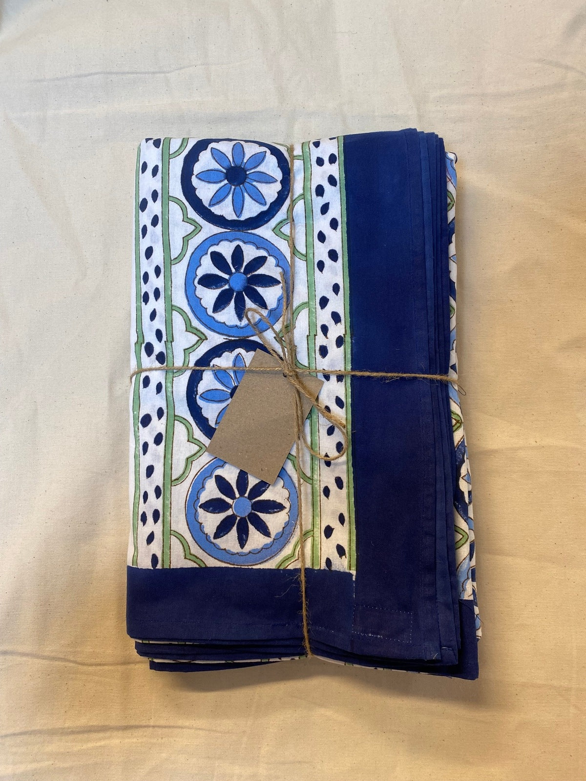 Sicilian Tablecloth - Blue and Green