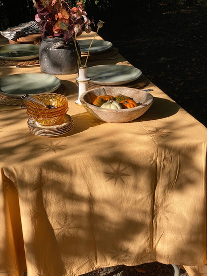 Beige Star Tablecloth