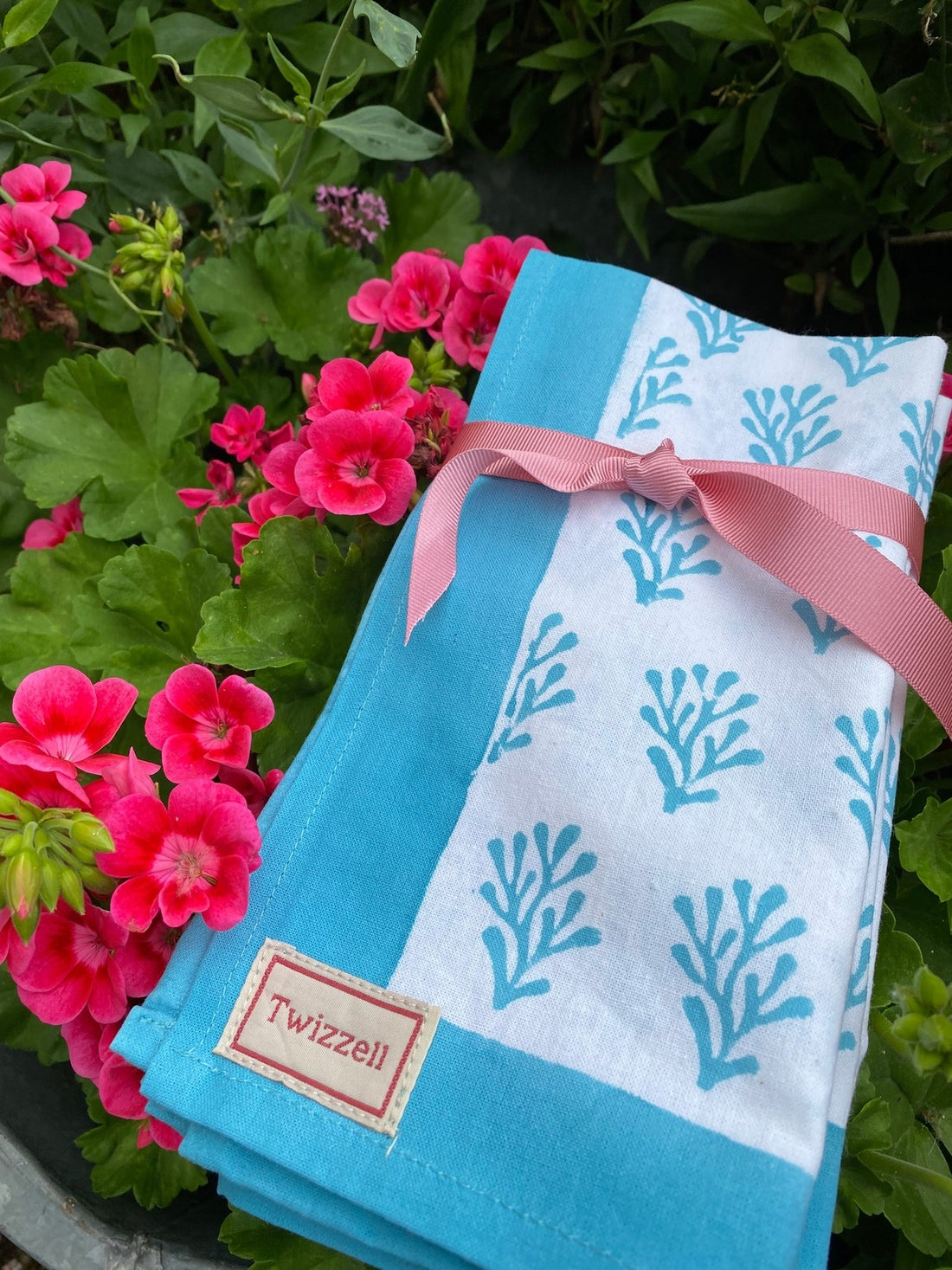 Blue Coral Napkin x 4