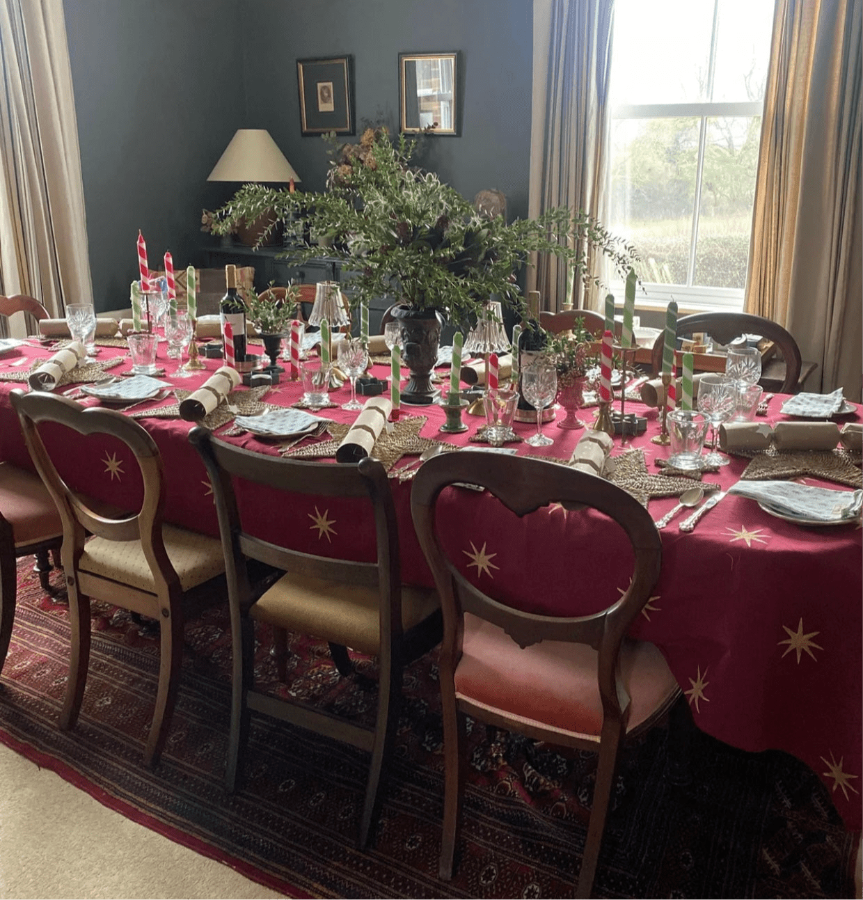 Merlot Star Tablecloth