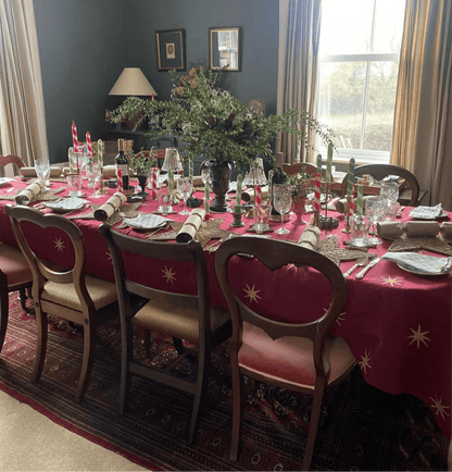 Merlot Star Tablecloth