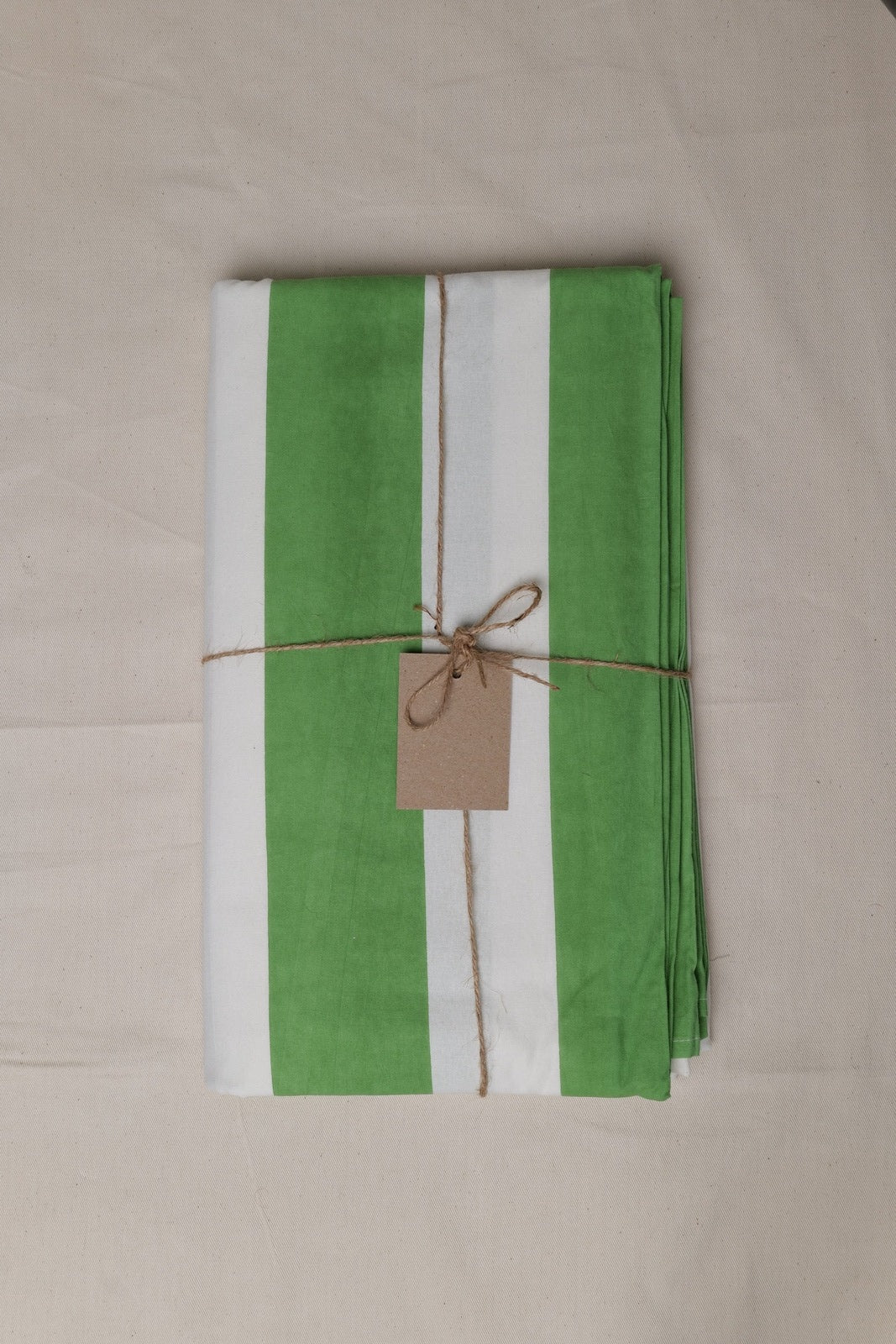 Sage Stripe Tablecloth