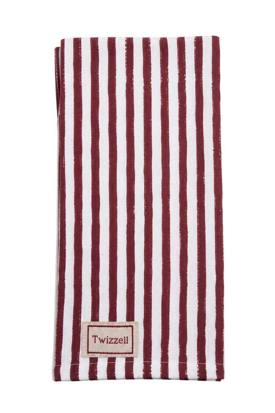 Merlot and White Pinstripe Napkin x 4