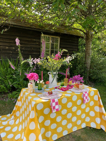 Yellow Spot Tablecloth