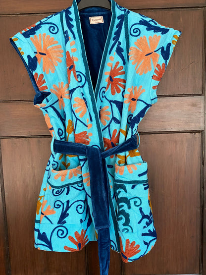 Reversible Suzani Waistcoat- No.23