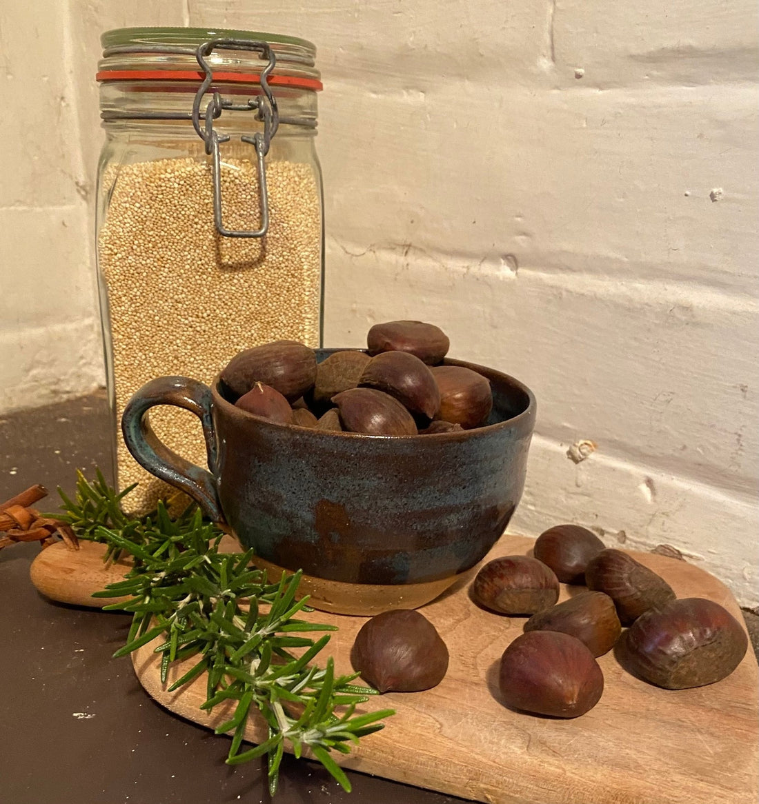 Big Huggy Mugs - Dark Chocolate and Blue