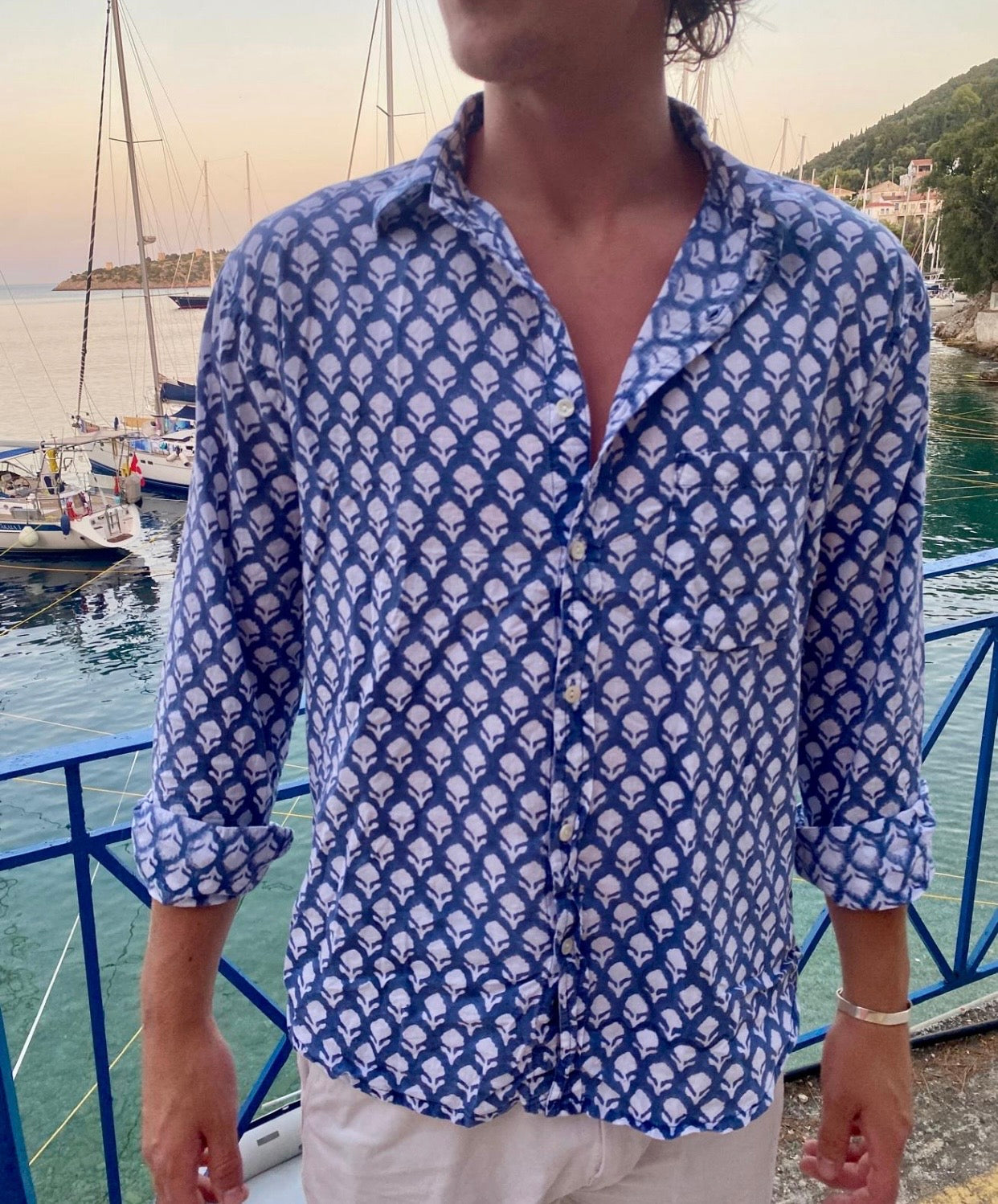 Classic Navy and White Shirt