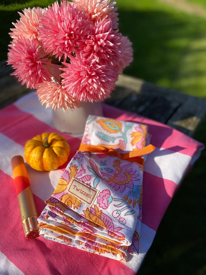 Seconds Indian Block Print Napkins Set of 4 - Bright
