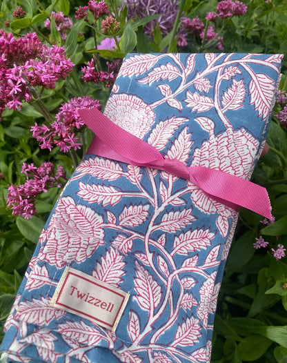 Indian Block Print Napkins Set of 4 - Blue