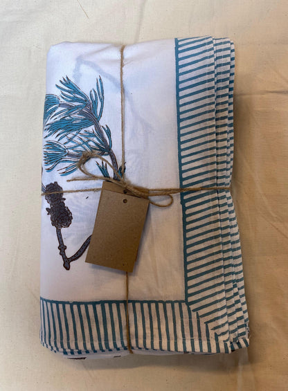 Teal Fir Tablecloth
