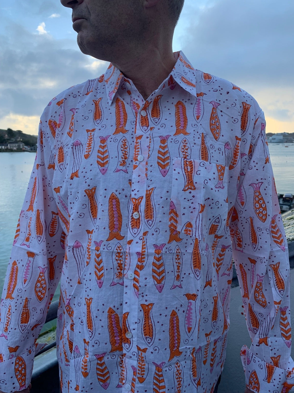 Pink Fish Spritz Shirt