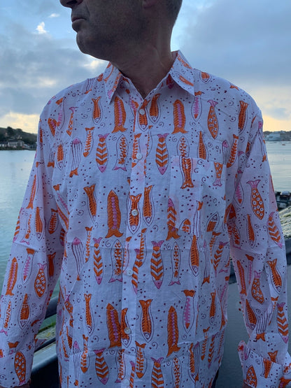Pink Fish Spritz Shirt