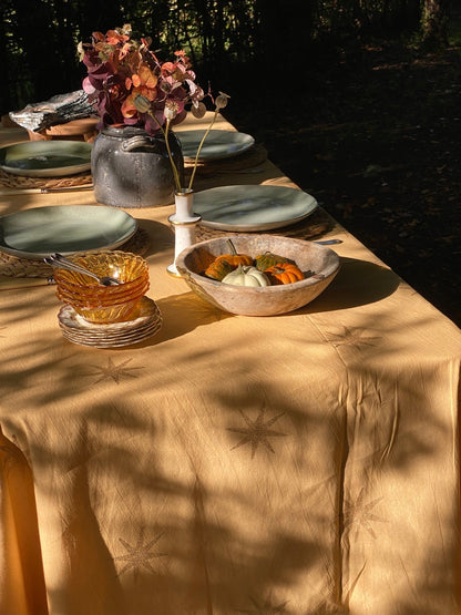 Beige Star Tablecloth