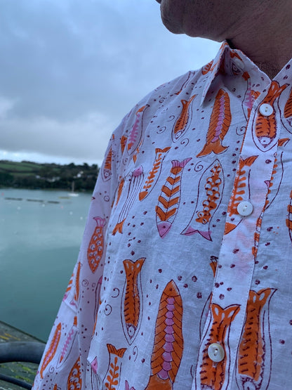 Pink Fish Spritz Shirt
