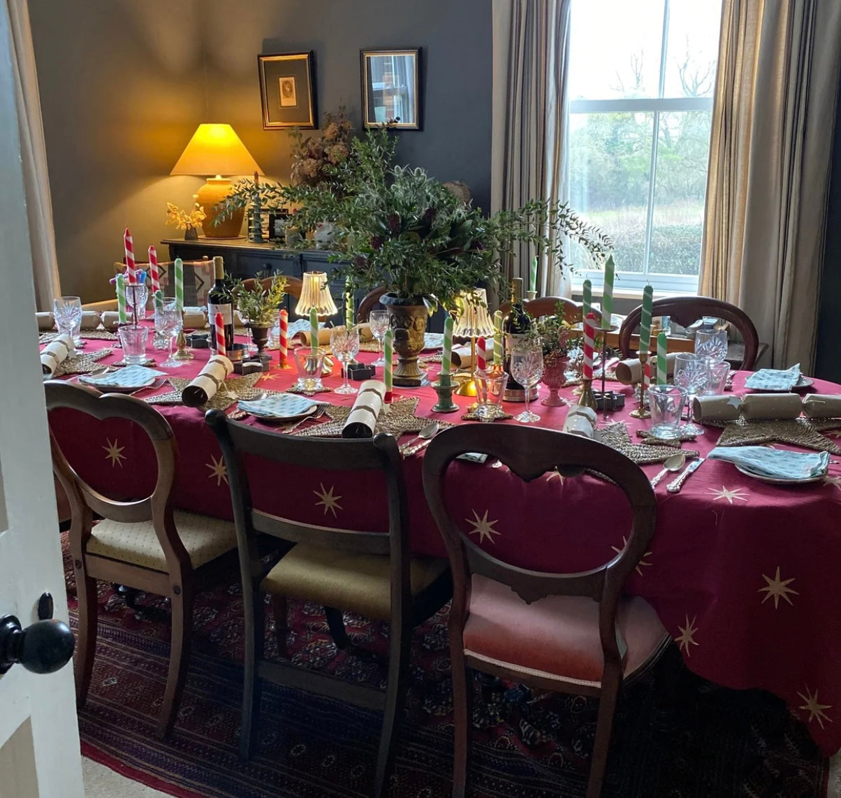 Merlot Star Tablecloth