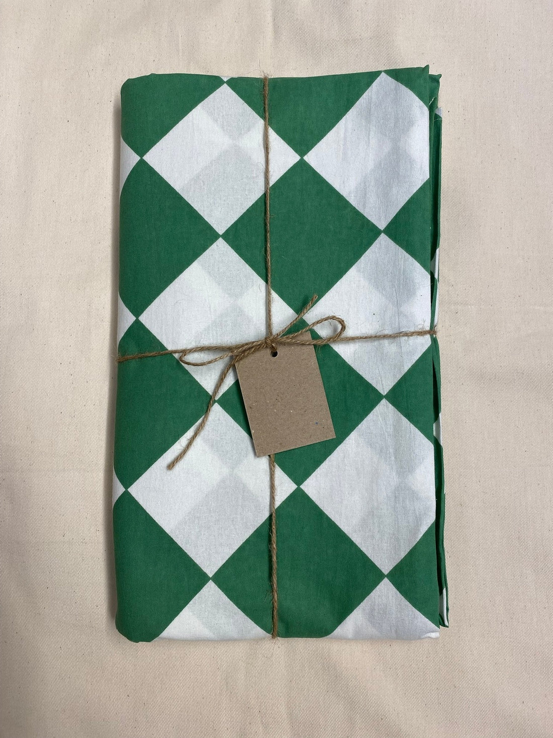 Green Harlequin Tablecloth
