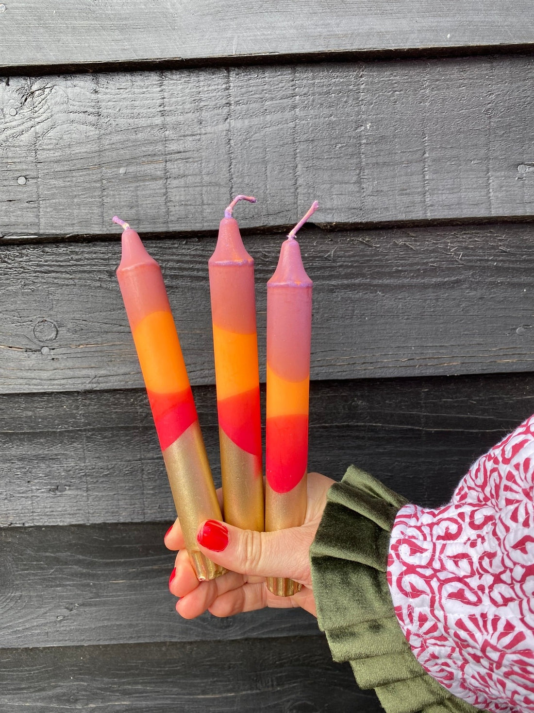 Autumn Gold Ombre Candle