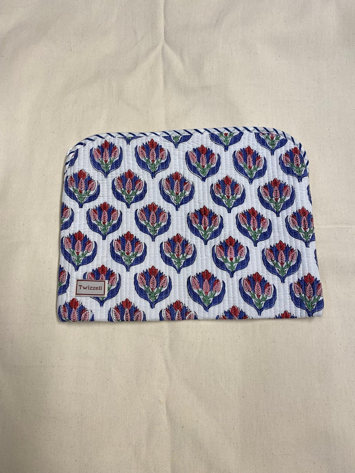 Indian Block Print Laptop Pouch - Multi