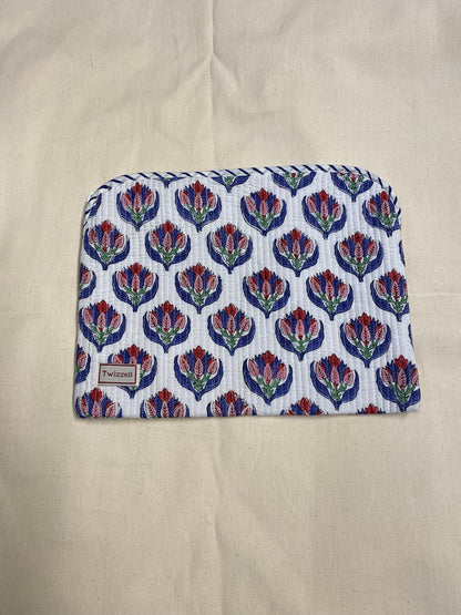 Indian Block Print Laptop Pouch - Multi