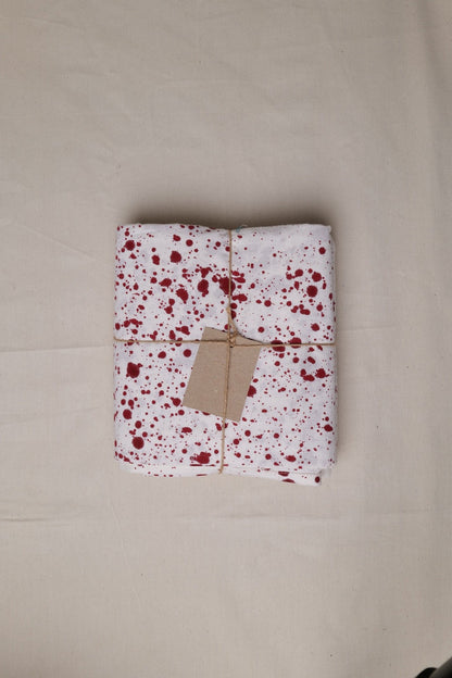 Red Splatter Tablecloth