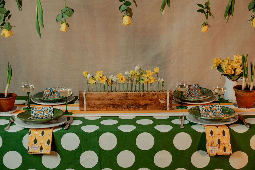 Green Spot Tablecloth