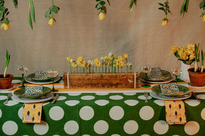 Green Spot Tablecloth