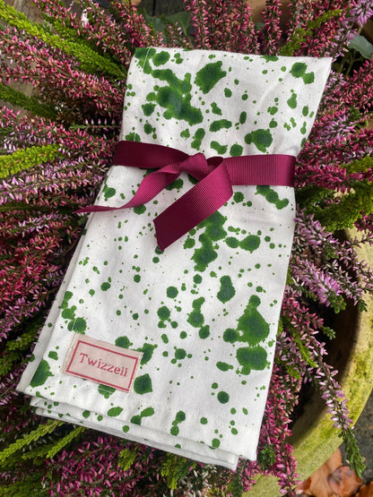 Green Splatter Napkins