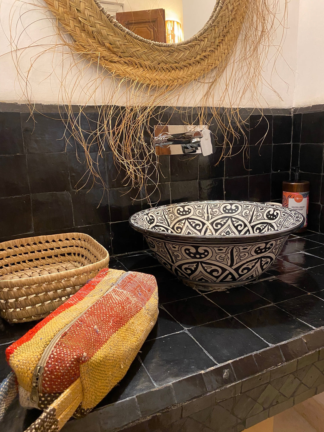 Berber Wash Bag-Stripe