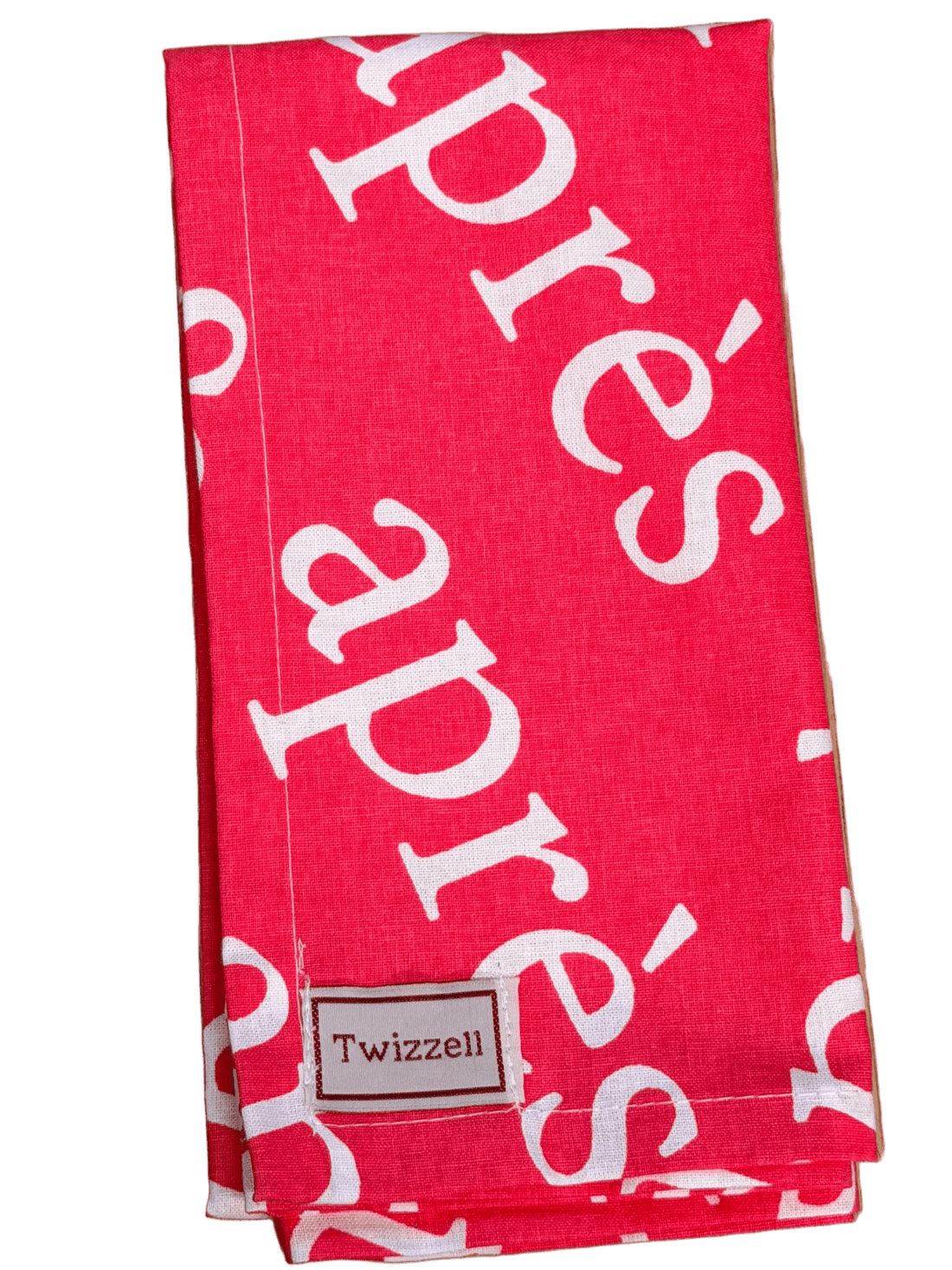 Pink &amp; White Après Napkin x 4