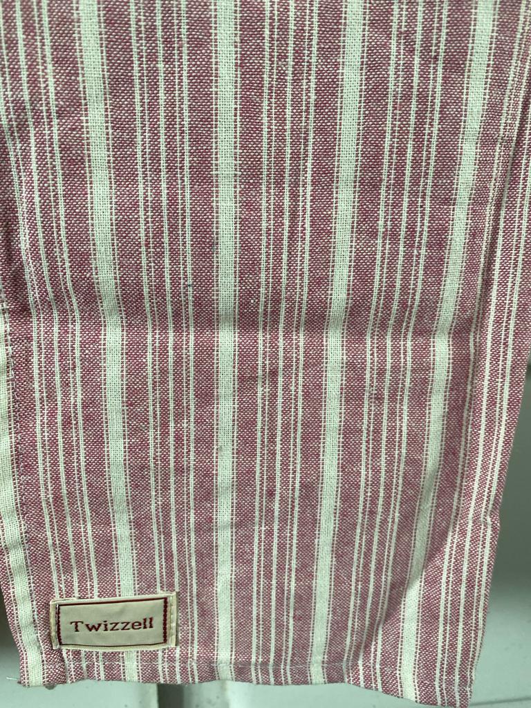 Pink Stripe Tea Towel
