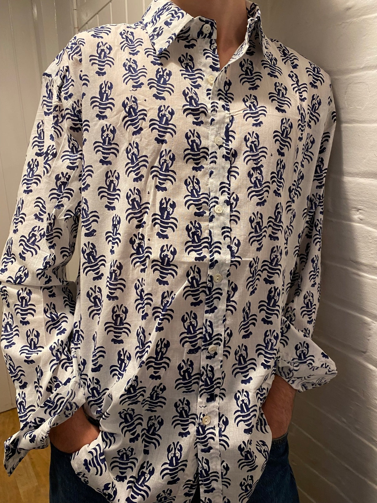 Navy Lobster Shirt