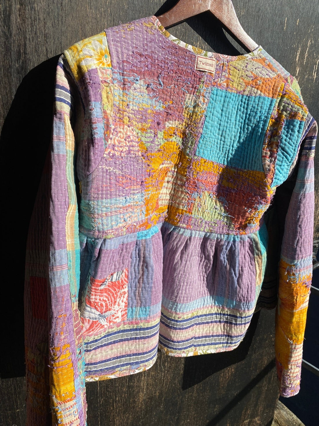 Reversible Cropped Kantha Jacket 7