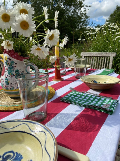 Red Stripe Tablecloth
