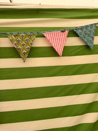 Bunting - Pink, Blue Green 3m