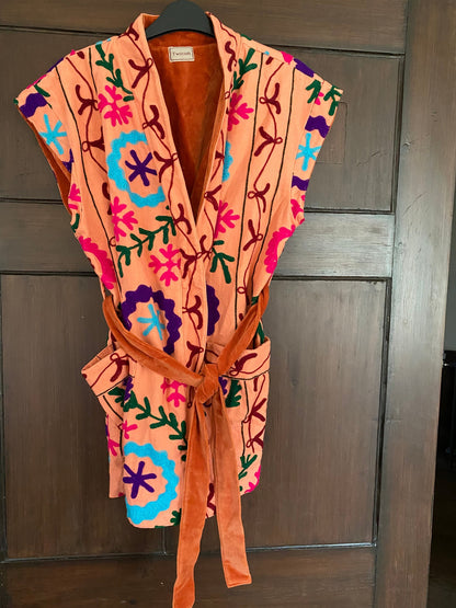 Reversible Suzani Waistcoat- No.7