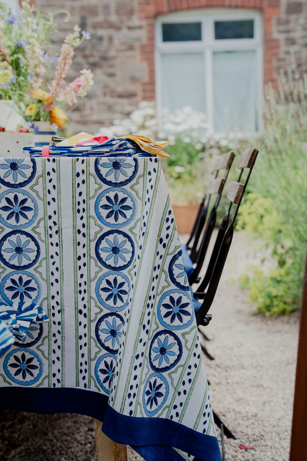 Sicilian Tablecloth - Blue and Green