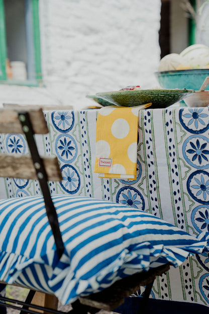 Sicilian Tablecloth - Blue and Green