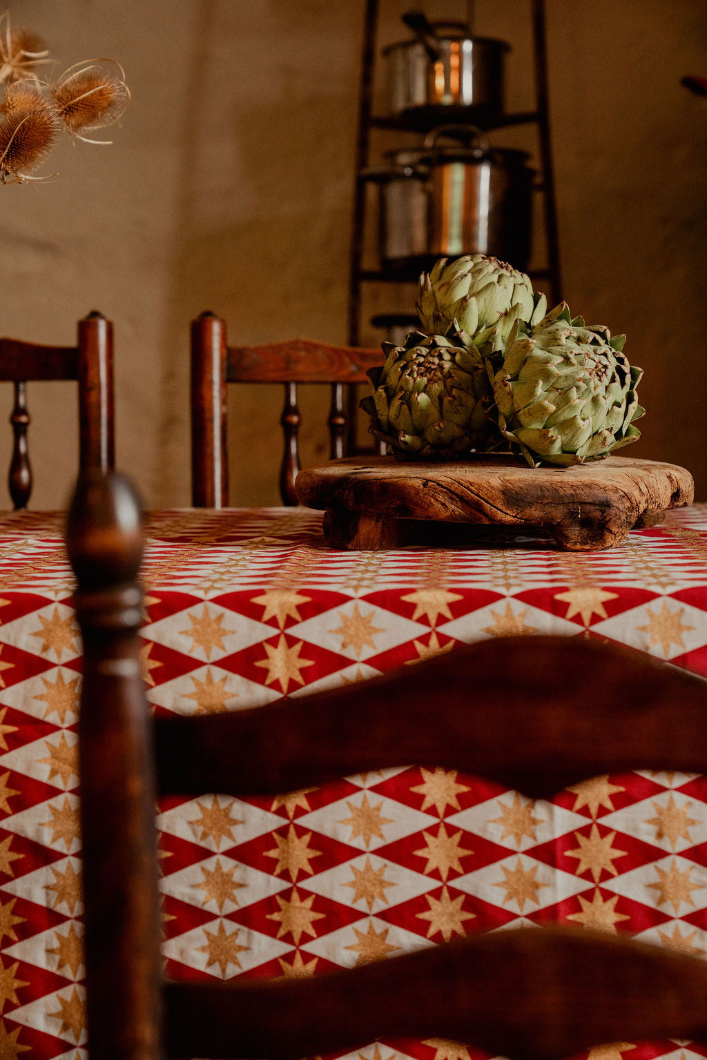 Merlot Seville Star Tablecloth