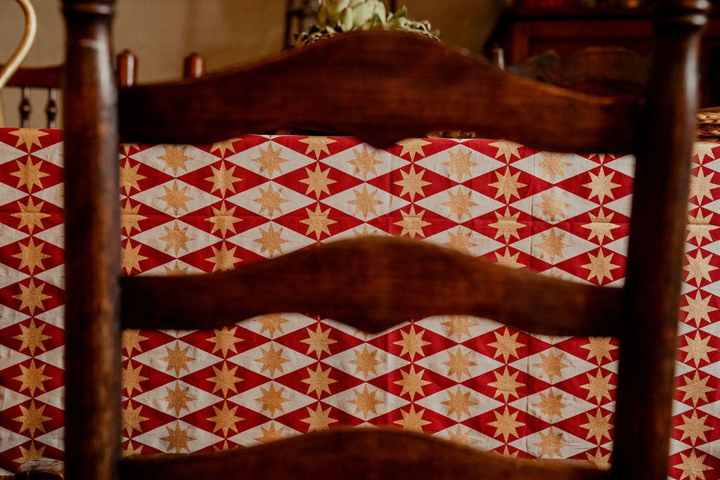 Merlot Seville Star Tablecloth